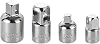 4-Pack Drive Socket Adapter Set, 1/4 3/8 1/2 Inch Heavy-Duty Chrome Vanadium Steel Step Up/Down Converter for Ratchet Wrench & Power Tool, Silver (134g)