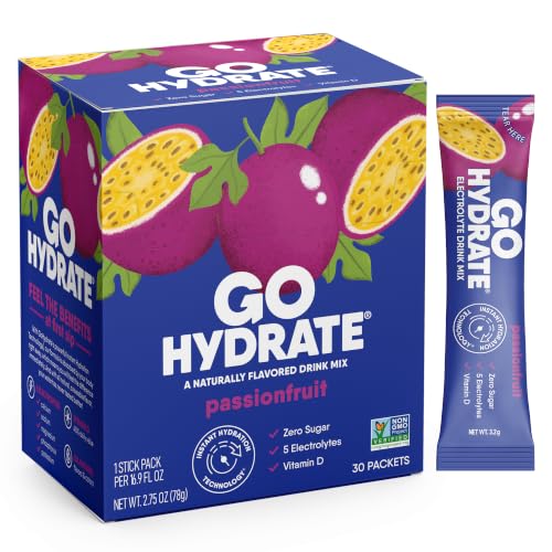 Image of GoHydrate Low Sodium Electrolyte Powder Sugar Free - Passion Fruit 30 Count