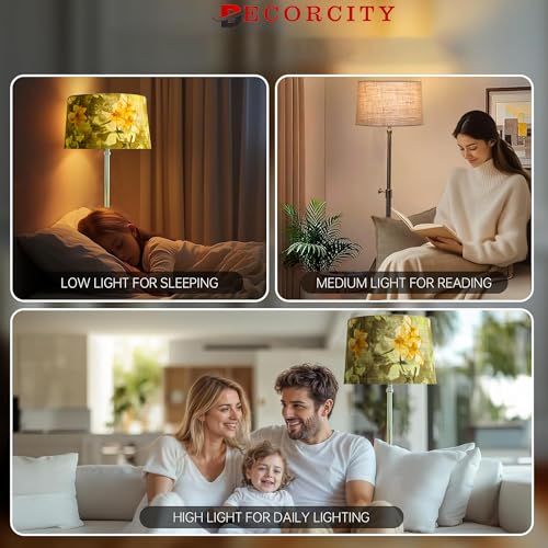 Image of Tripod Floor Lamp for Living Room Decoration, Home Decor, Bedroom, Corner, Study Room, Studio, Hall, Hotel, Gift Modern Standing Light for Ambient Lighting (Jute)