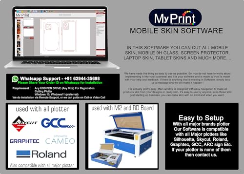 Image of MY PRINT | MOBILE SKIN CUTTING SOFTWARE | LAPTOP | TABLET | CHARGER | DRONE | CAMERA | REMOTE | PLOTTER | SMART WATCH AND MANY MORE | 47000+ Templates and Continue Update