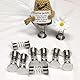 Hayaww 10 pcs Kopf Schütteln Federständer Federbasis Wackelkopf Auto Federbasis Schüttelnde Puppenfederbasen Puppenzubehör Basis Auto Schüttelkopf Puppenbasen Armaturenbrett DIY Auto Heimdekoration