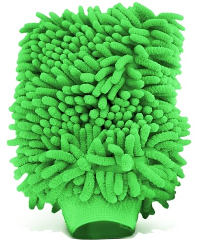 VViViD-Microfiber-Wash-Mitt-Lime-Green-9-Inch-Premium-Scratch-Free-Cleaning VViViD Microfiber Wash Mitt, Lime Green 9” Inch, Premium Scratch-Free Cleaning - Image 1