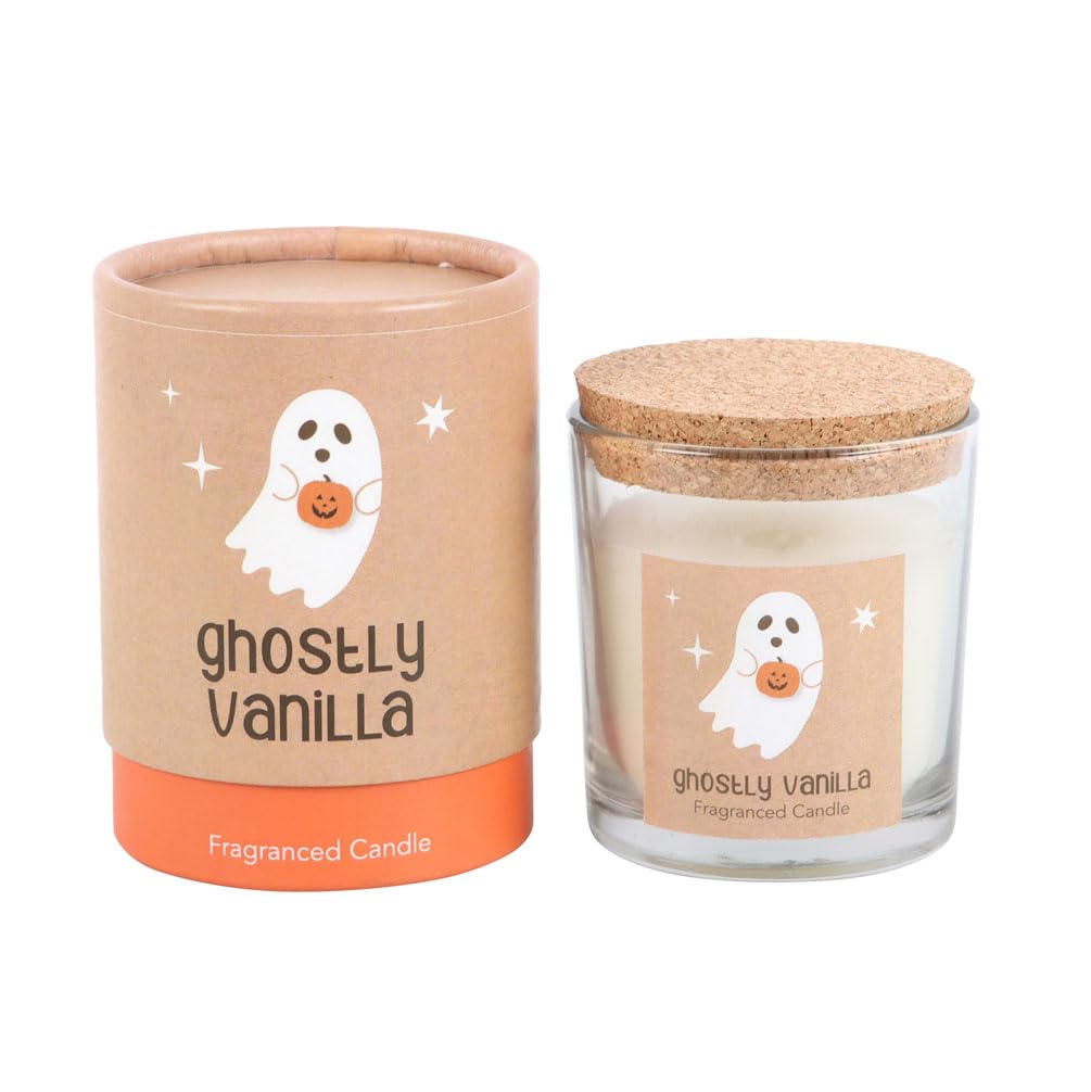 Ghostly Vanilla Halloween Candle: Enchanting Fragrance, Classic Sweetness, Hauntingly Delightful Scent - Set The Mood for Spooky Celebrations