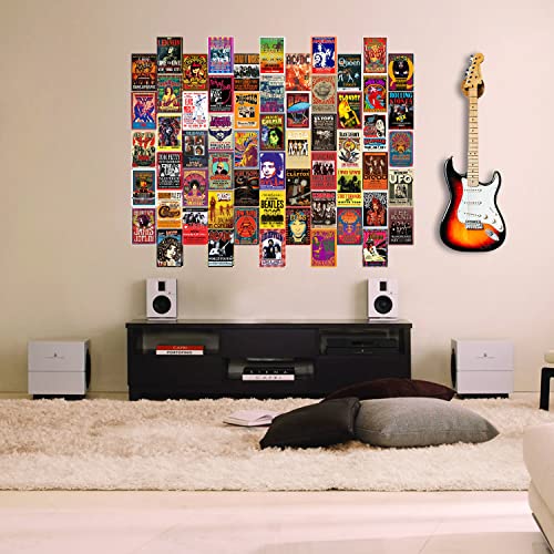 Woonkit Woonkit 60 Pc Vintage Rock Band Posters, 70S 80S 90S Retro Concert Prints, Bedroom Wall Art thumb #8