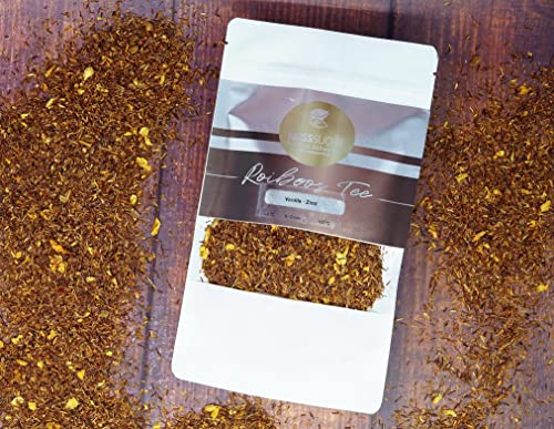Rotbusch Tee · Vanille - Zimt · Rooibos tee aus Süd Afrika · Rotbuschtee Lose ·Rooibos · Premium Rotbuschteemischung natürlich Aromatisiert (250g) Cover
