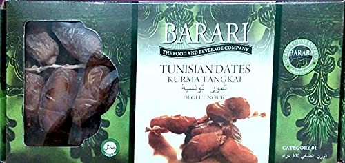 Image of Barari Tunisian-Deglet Nour Dates 500g (Imported From Tunisia] (Pack Of 1) Fresh