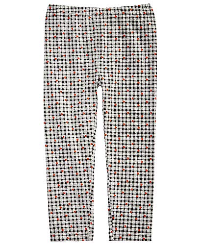 First Impressions Baby Girls Checkered-Print Leggings (Heather Storm, 12 Months)