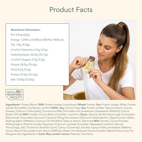 Bettervits Protein Bars 12 Pack - Low Calorie and Gluten Free | High Protein 20.9g Energy Bars | Low Sugar Protein Snacks for Gym & Fitness | Just 195 Calories - UK Made | Chocolate - Image 5