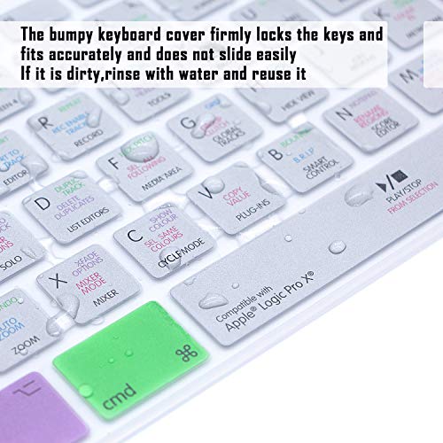 Protector de teclado silicona Logic Pro X para iMac G6 miniatura 5