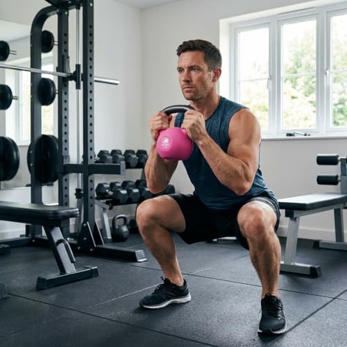 Image of Kakss Half Coating Neoprene Kettlebell (PINK, 5 KG)
