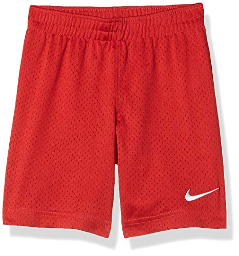 Nike Children's Apparel Boys' Little Mesh Shorts, University Red Heather, 7