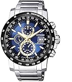 【セット商品】[シチズン]CITIZEN エコドライブ ソーラー 電波腕時計 サファイアガラス AT8124-83M ＆マイクロファイバークロス 13×13cm付き [逆輸入品]