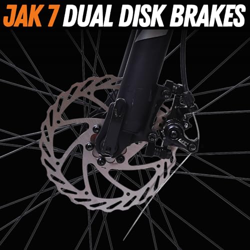 Image of FitTrip Fox Rush 29T Unisex Cycle | Non Gear MTB | Lockout Suspension | Jak 7 Dual Disk Brakes I 1030 Alloy Frame w /Internal Cabling | Fully Fitted (Saffron Orange)