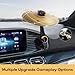 Car Cymbal Air Vent, Crash Cymbal for Car Vent, Clip-On Mini Drum Cymbal with Drum Stick for Music Lovers Gift, Funny Car Interior Accessory for Most Vehicles (Gold)