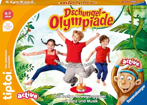 Ravensburger tiptoi® Active Spiel 00129, Dschungel-Olympiade,...