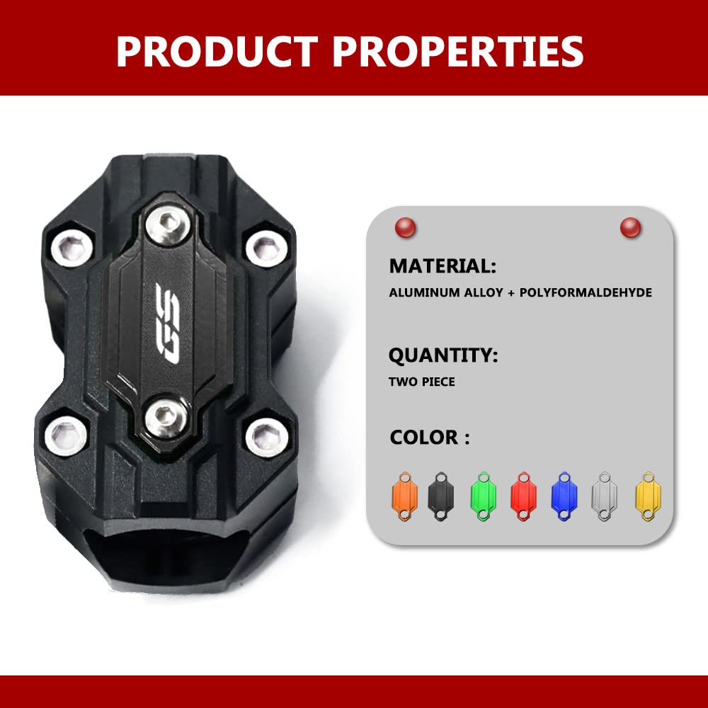 Motore Universale di Protezione Del Respingente Della Protezione Crash Bar Blocco Per R1250GS R1200GS LC ADV f850gs F750GS F650GS F850GS G310GS G310R (Nero)