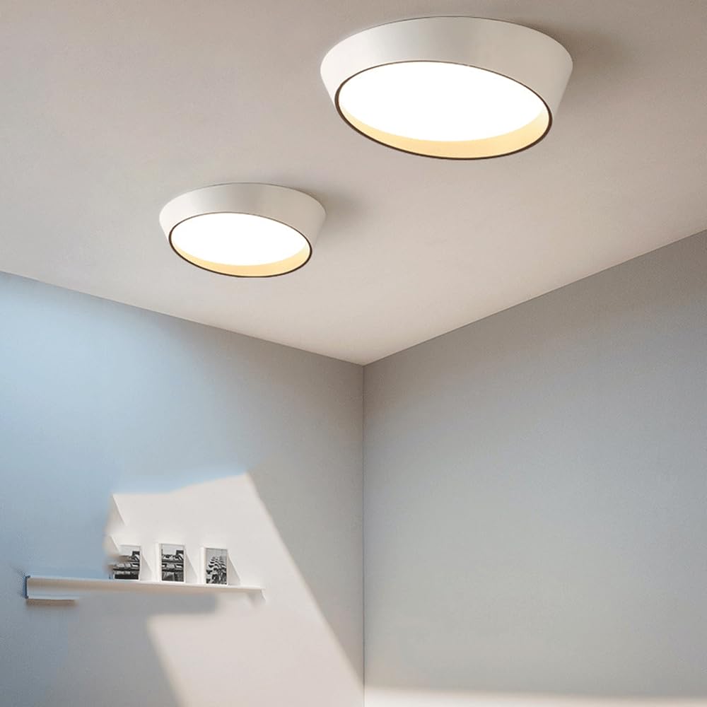 Plafonnier LED Intensité Variable Design Simple Éclairage Proche du Plafond pour Chambre Moderne