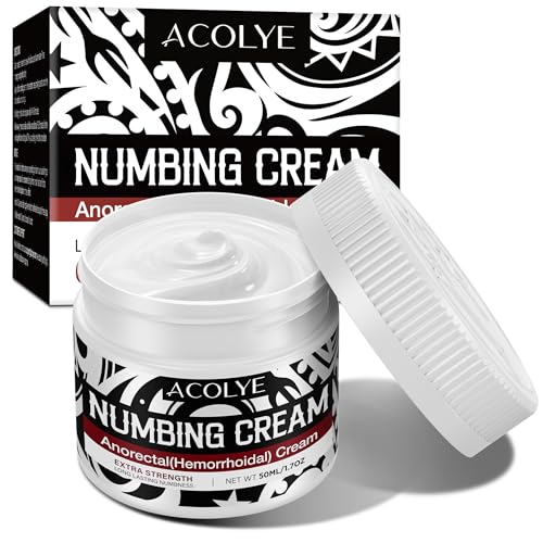 Acolye Numbing Cream Extra Strength : 1.7oz Numbing Cream Long Lasting Maximum Strength with Menthol Arnica and Emu Oil (Camphor)
