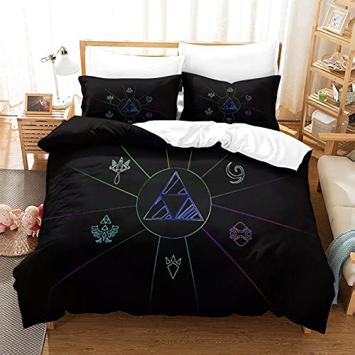KNITII The Legend of Zelda Bedding Juegos De Edredón De 3 Piezas con M Fashion Games...
