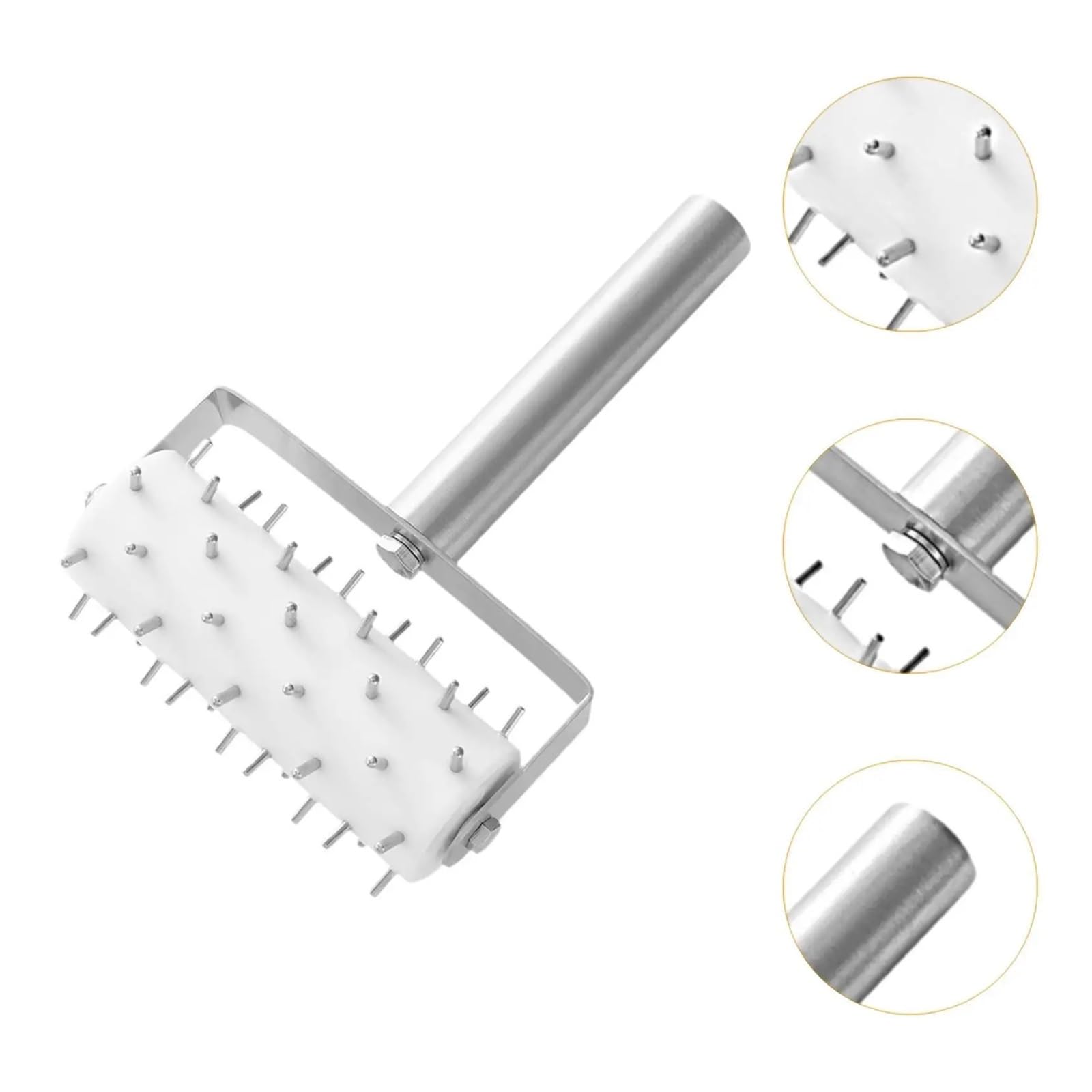 Rullo for impasto for pizza Perforatore fai-da-te facile da usare con perni for manici for torte e focacce