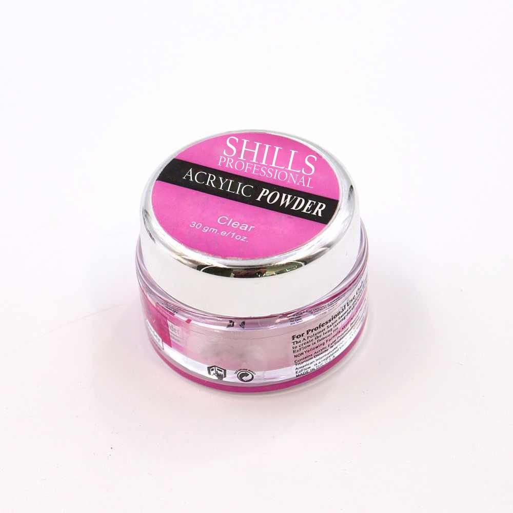 SHILLS PROFESSIONAL Acrylic Powder Crystal Nail Art Tips Builder Acrylic Nail Powder 30G Clear-picture-18
