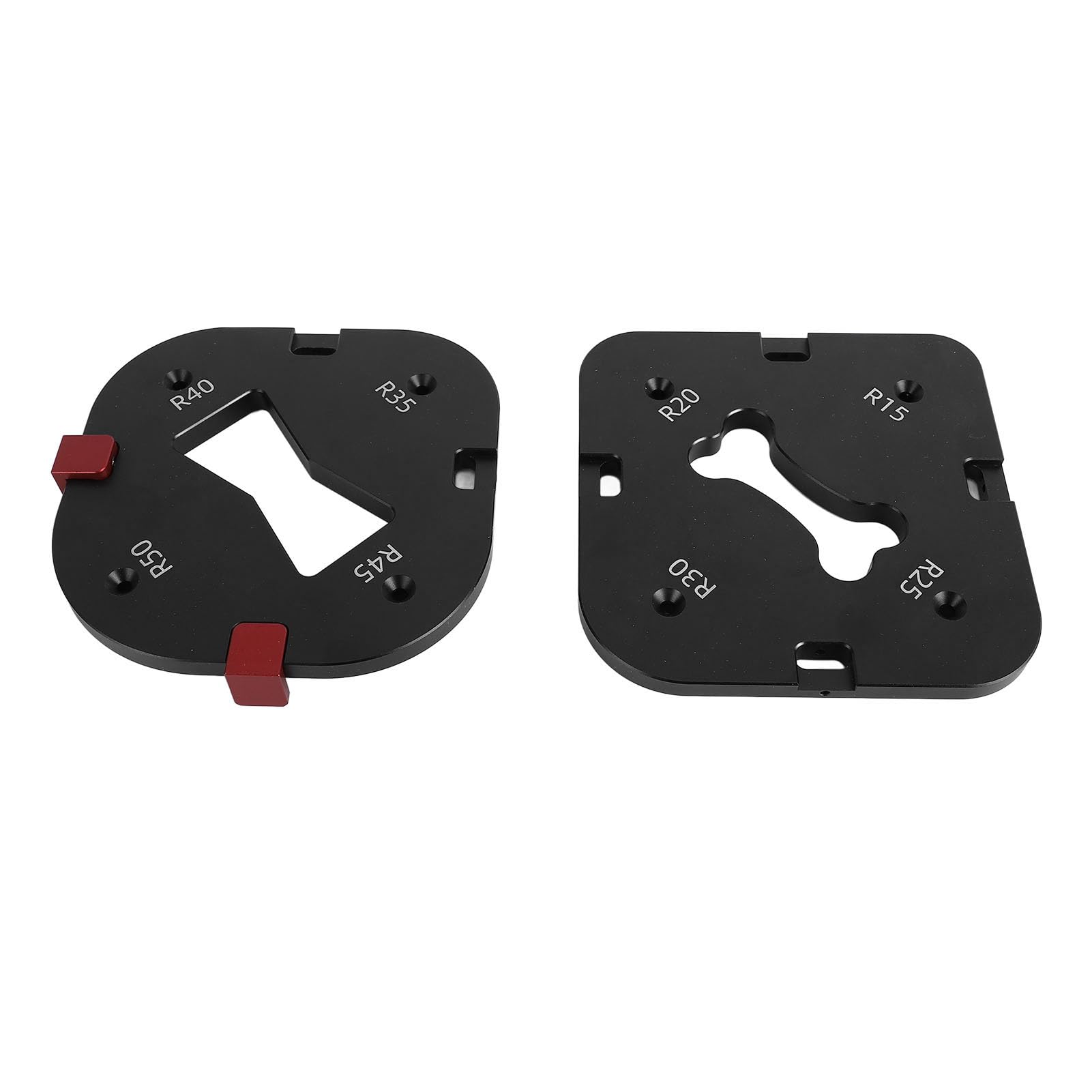 Zestaw okrągłych szablonów narożnych ze stopu aluminium z frezem - 2 sztuki - R15 R20 R25 R30 R35 R40 R45 R50 Płyta do fazowania promieniowego łuku do przycinania krawędzi stołów