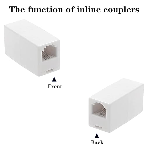 Miniatura 3 de Acoplador RJ11, acoplador recto en línea para teléfono, RJ11 6P4C, conector Keystone en línea hembra a hembra, adaptador de extensión de cable de