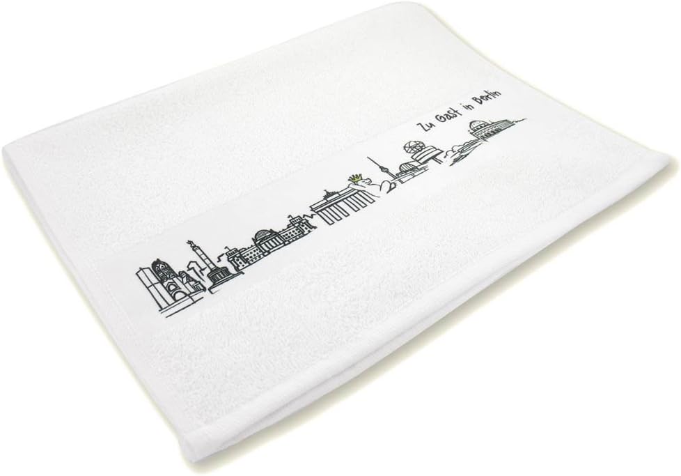 die stadtmeister Gästehandtuch Skyline Berlin - als Geschenk für Berliner & Fans...