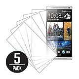 HTC One Max T6 Screen Protector Cover Case, MPERO Collection 5 Pack of Clear Screen Protectors for One Max T6