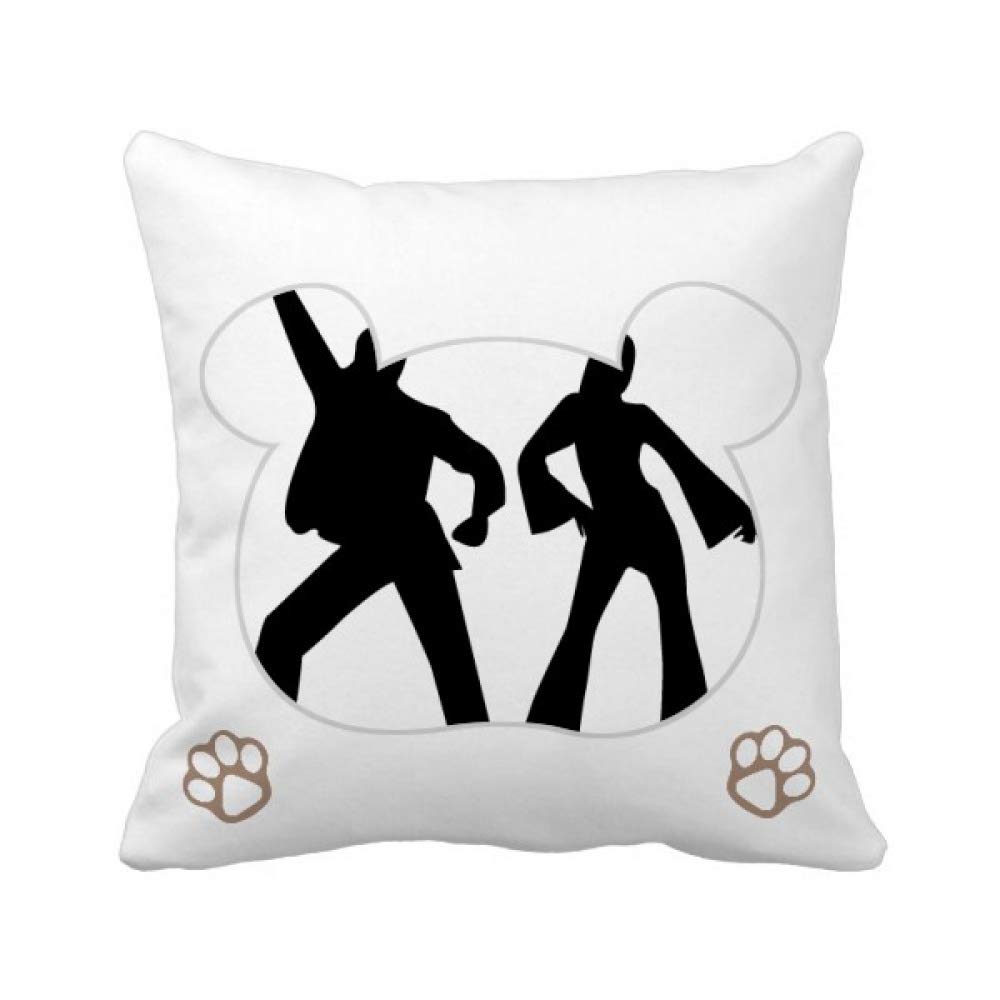 Housse de coussin carrée Dancer Sports Duet ours idéal pour lit enfant