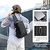 MARK RYDEN Sling Bag Men's Chest Bag Shoulder Bags Crossbody Backpack for 9.7 Inch / 12.3 Inch iPad Waterproof Anti-Theft Shoulder Bag, black, L, Elegant #5