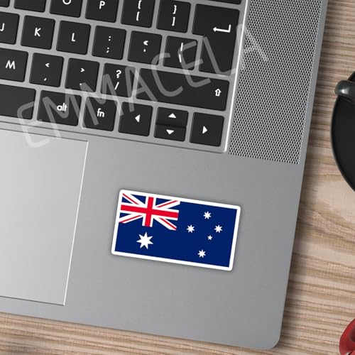 Image of (3PCS) Australia Flag stickers, Countries Flag Stickers - Waterproof Vinyl Decals For Laptops, Tumblers, Water Bottles, Books, Scrapbooks, Size 3 x 1.7 Inch