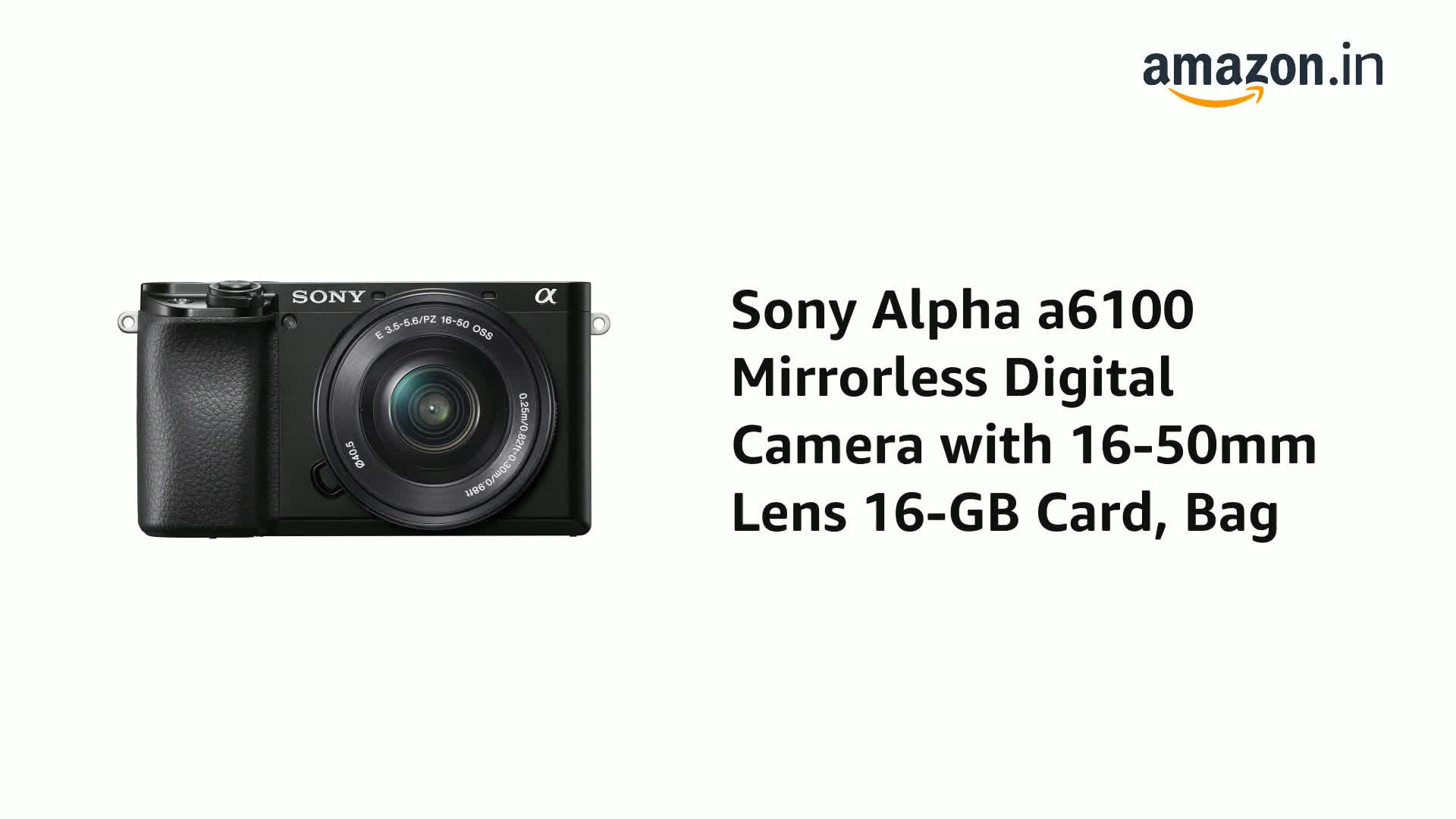 美品Sony α6100 16-50mm + SEL50F18F 2046枚 Buy Sony Alpha a6100 Mirrorless Digital Camera with 16-50mm and 55