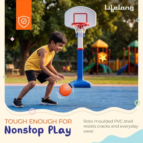 Image of Lifelong Mini Basketball for Kids | Lightweight PVC | Soft Training Ball | Indoor & Outdoor Play | Toy for Toddlers | 5.8 inches