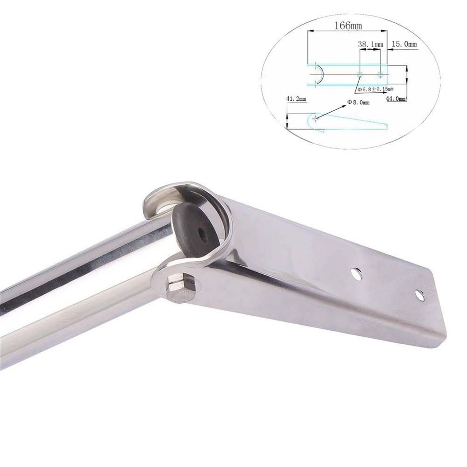 Scaletta per barca Scaletta telescopica in acciaio inossidabile a 4 gradini per accessori marini per piattaforma da bagno per yacht