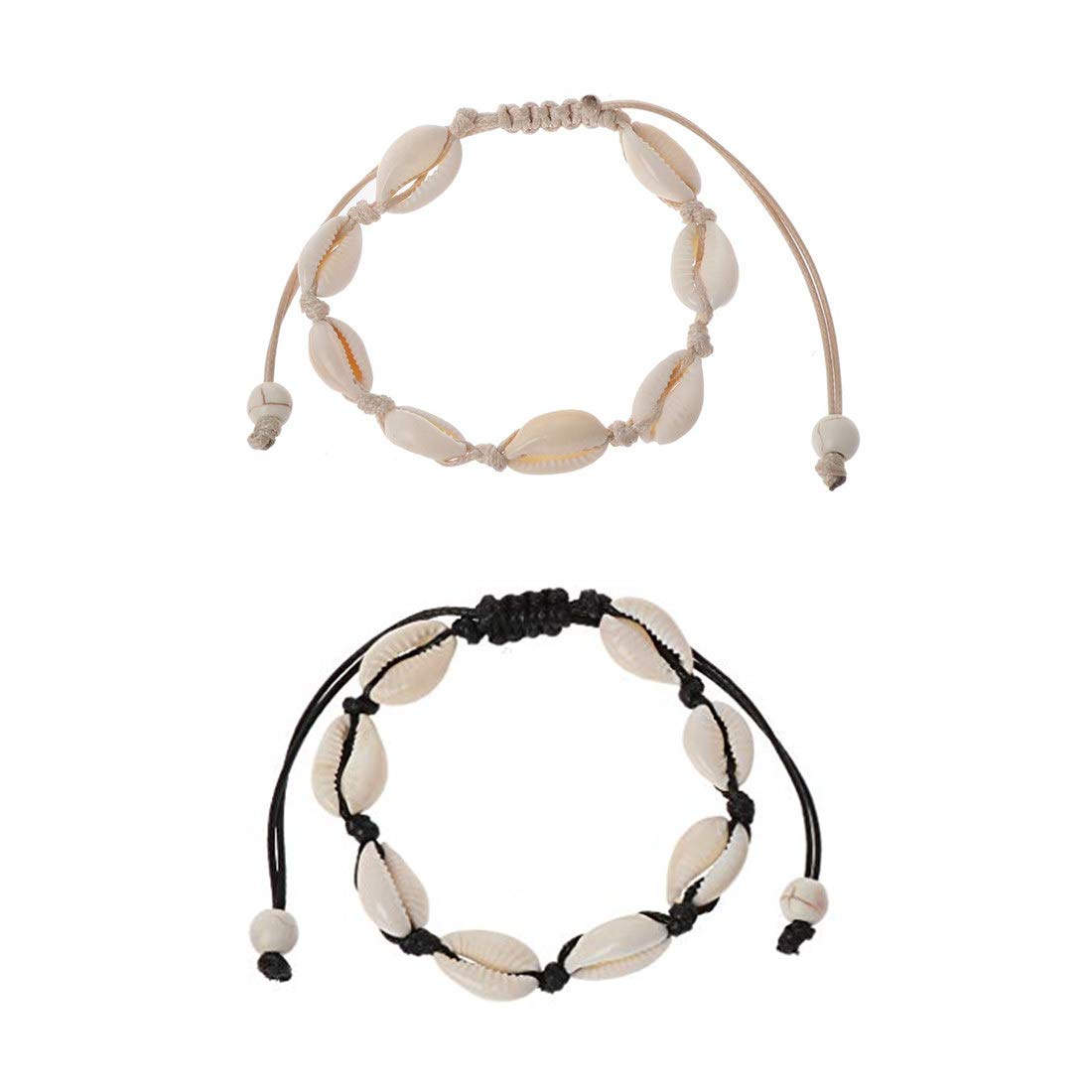 Yolistar Hawaiian Beach Style Collar Ajustable Shell Pulsera, Mujeres Niñas Verano Playa Joyería