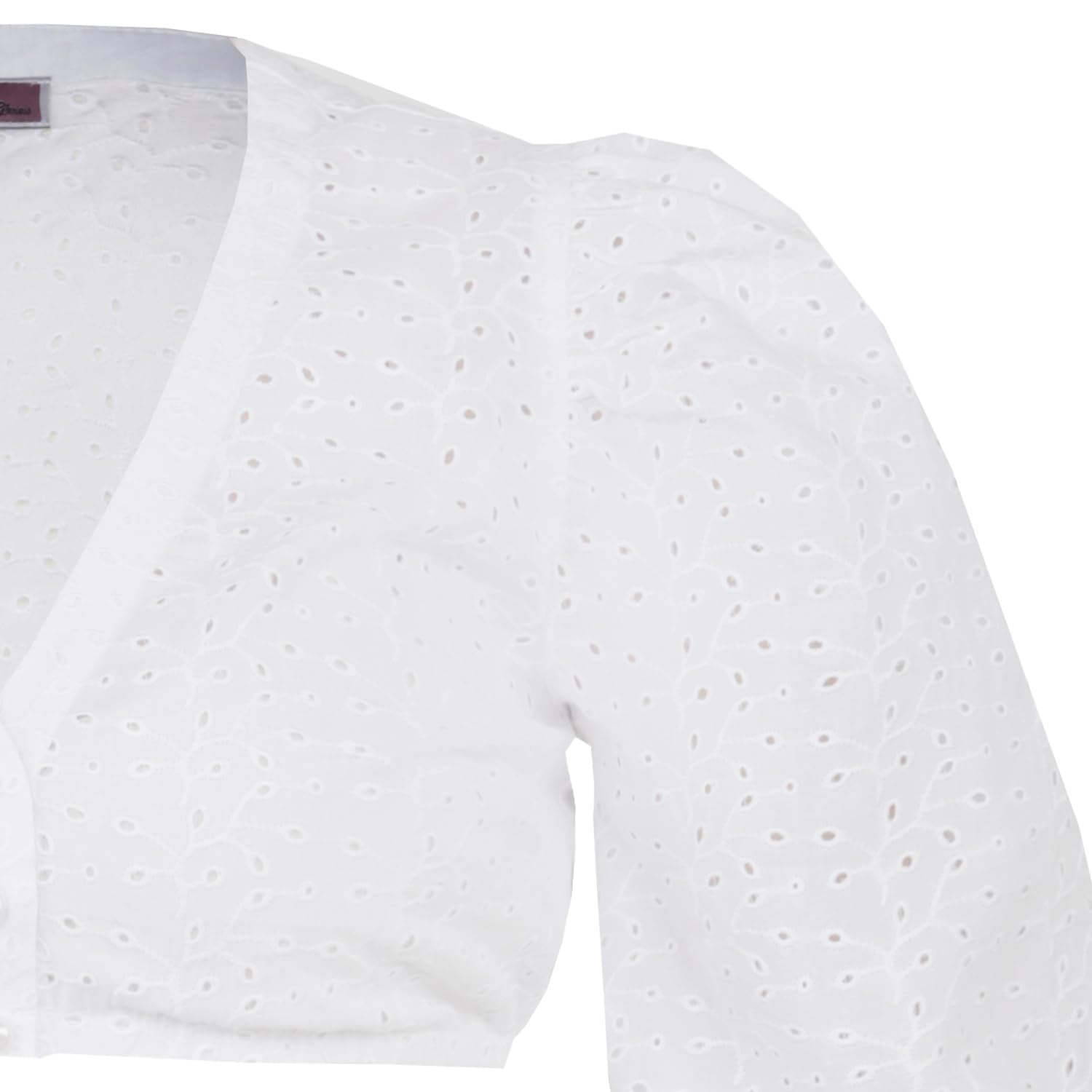 MarJo Dirndlbluse Wallgau 3/4 Arm | Weiß