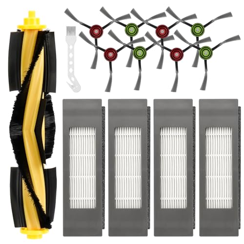 Ricambi Accessori Filtro per Ecovacs per Deebot T8 T8+, T8 AIVI, T8MAX, N8, N8+, N8 PRO, N8 PRO+Serie Robot Aspirapolvere,Spazzola Principale, Filtro per T8 ozmo 950 920