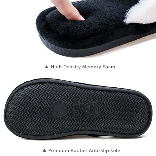 Cute Dog Slippers for Women Men,Fuzzy Open Toe,Comfy Puppy,Memory Foam,Plush Warm Slip on Slippers2