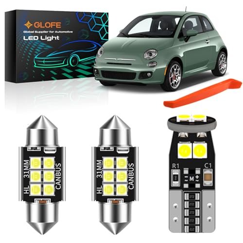Kit lámparas LED interiores 6000K para Fiat 500 miniatura 1