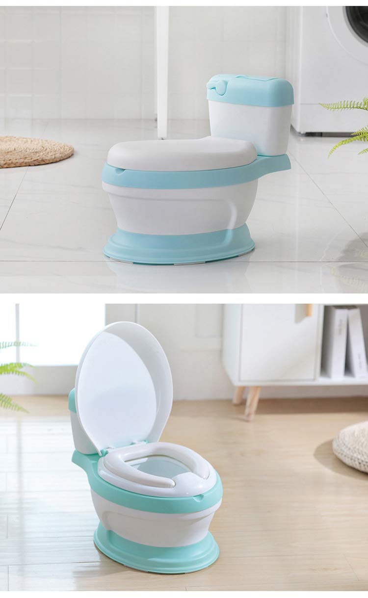 Baby Potty Chair Toddler Bambini Bambini Training Toilet Seat Facile da Pulire,Blue
