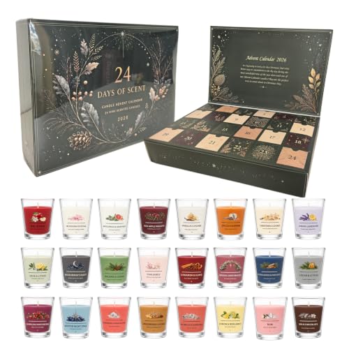 Christmas Candle Advent Calendar 2026 24 Days Scented Candle Gift for Women - image 1