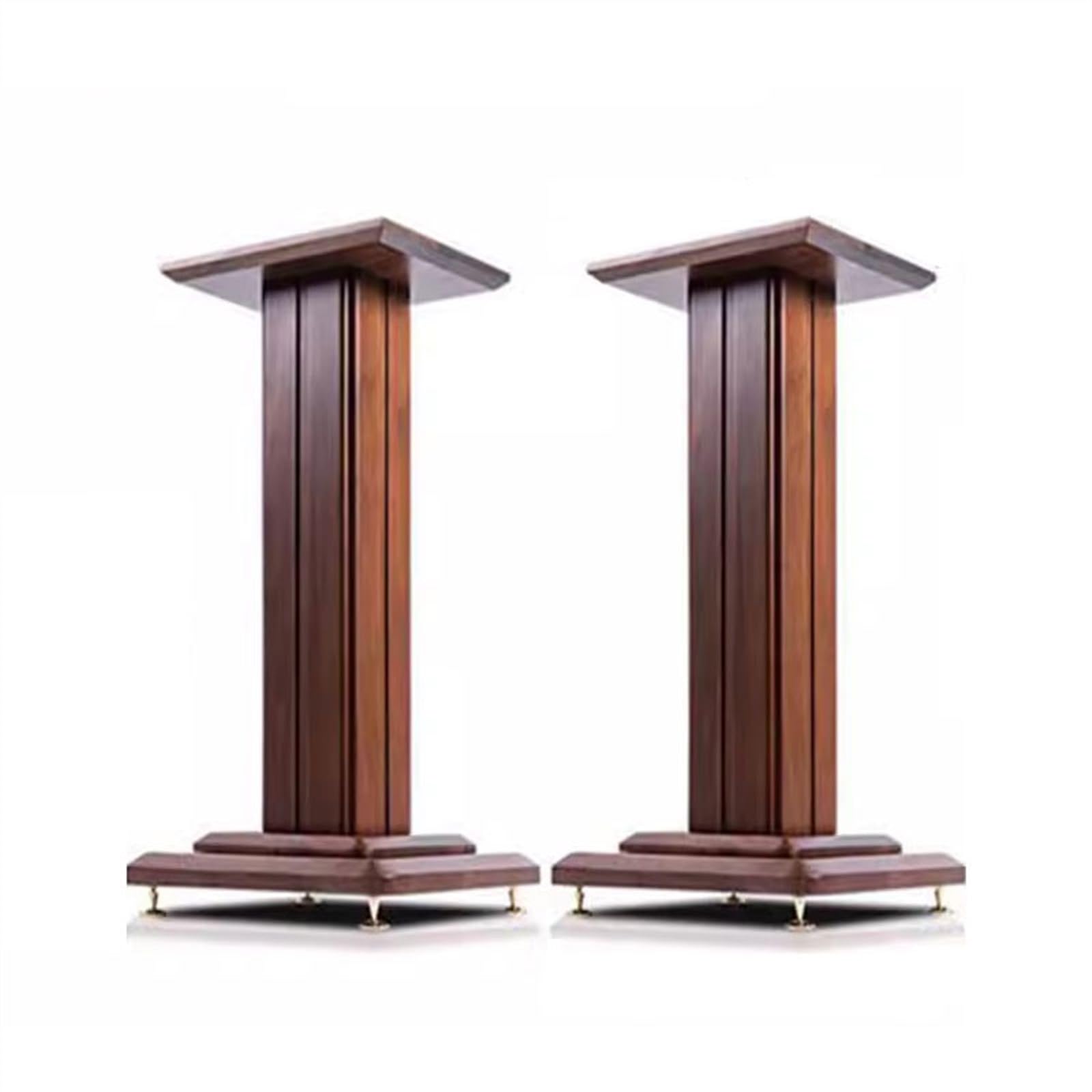 Supporto per altoparlanti in legno massello professionale per altoparlanti StandFloor Surround Sound StandBookcase Speaker Stand Studio Monitor Stand (28 x 28 x 20 cm)