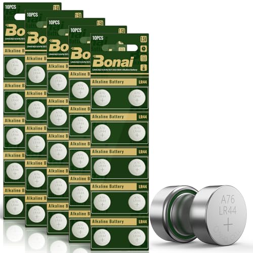 40% coupon - BONAI LR44 Button Cell Battery 50-Pack