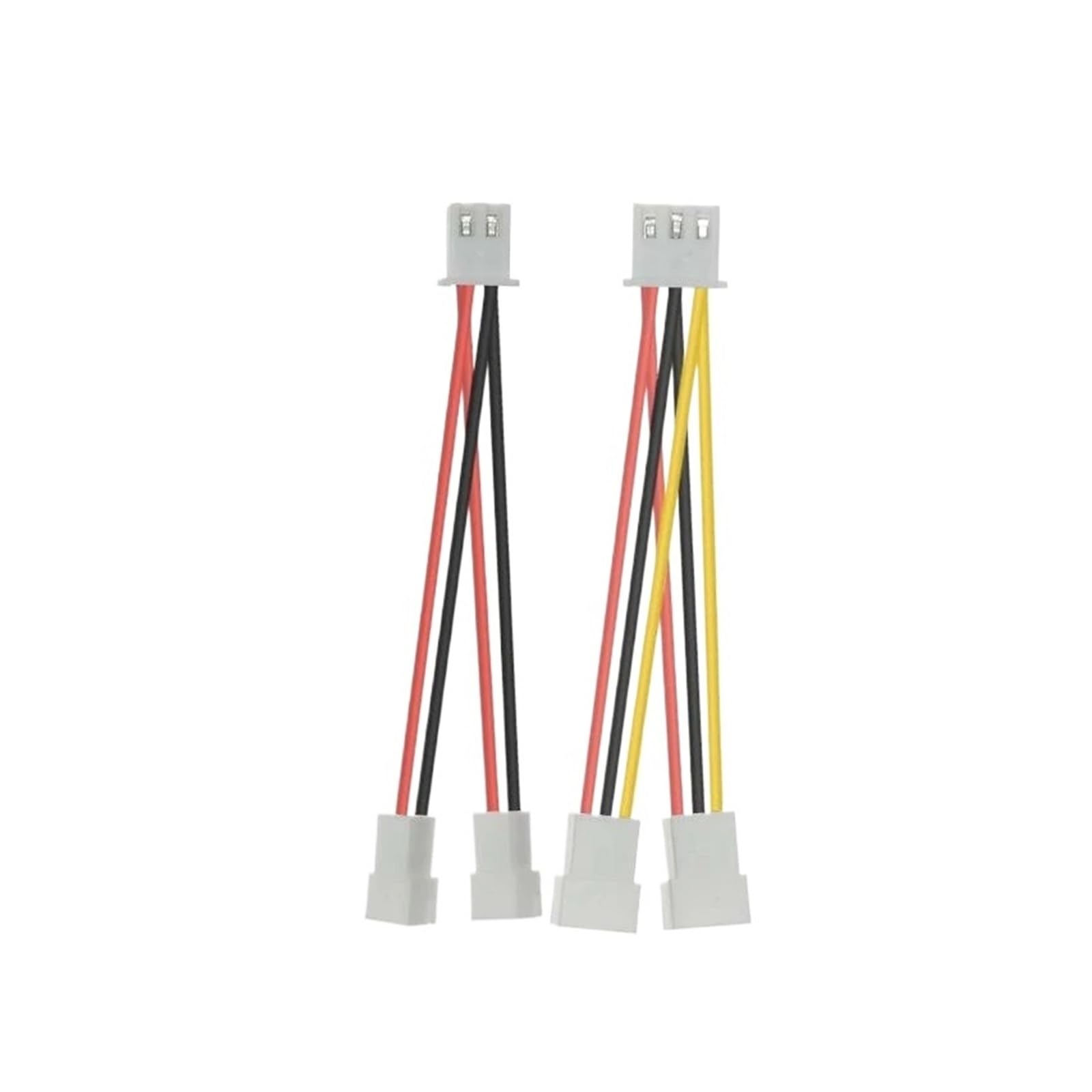 Kabel przyłączeniowy XH2.54 1 do 2 mini wentylatorów GPU 2/3/4/5/6 pinów CPU PWM do wentylatorów, rozdzielacz Y, rozdzielacz na dwa przewody wentylatorów(5P,26AWG_10 PCS_10CM)