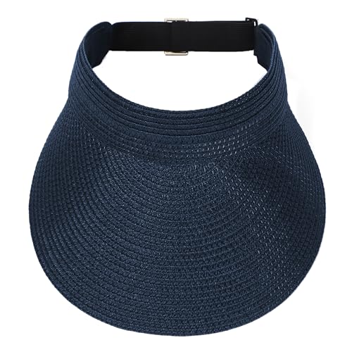 Visera de playa para mujer con protección UV y agujero para coleta miniatura 2