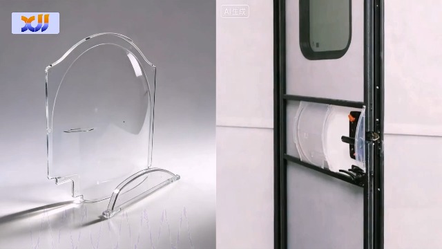 Clear Plexiglass 4812-01 RV Screen Door Bubble Style Slider & 4810