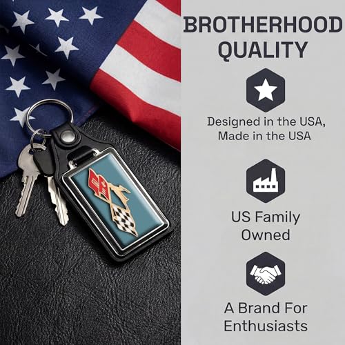 Image of Brotherhood Car Key Chain for Impala - Classic Models Keychain for Men and