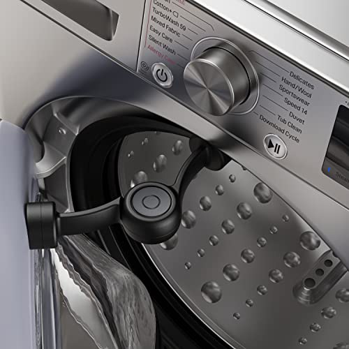 Magnetic Front Load Washer Door Prop, Compact Washing Machine Door Prop, Easy to Install and Remove, Keep Washer and Dryer Door Open and Clean, Strong Durability Washer Door Prop,black