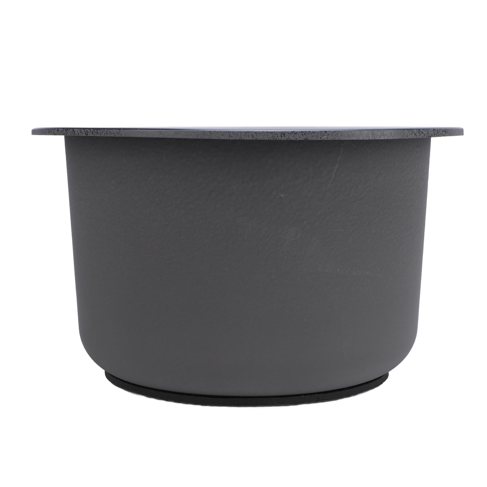 CHICIRIS Zlew Kuchenny ze Stali Nierdzewnej Mini Okrągły z pojedynczą komorą do Montażu Podtynkowego do Kuchni i Baru o średnicy Zewnętrznej 28 Cm (Nano Czarny)